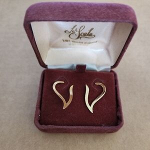 La Scala 14k GF w/ 14k Gold post stud earrings